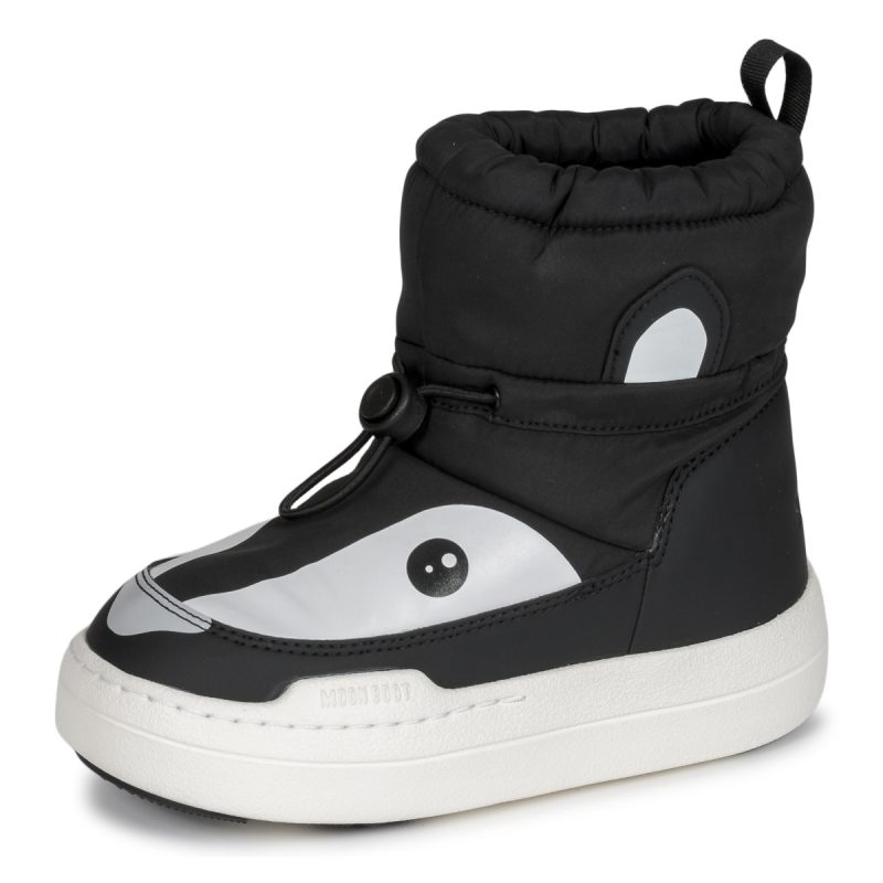 Moon Boot MB JR PARK TUBE MID ANIMAL WP Nero Scarpe da neve Bambino - 4