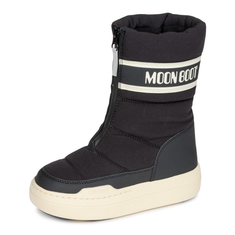 Moon Boot MB JR PARK ZIP HIGH WP Nero Scarpe da neve Bambino - 4
