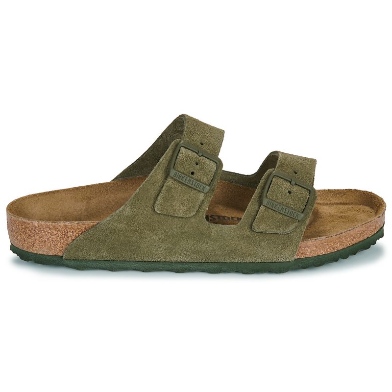 BIRKENSTOCK Arizona Suede / Timo / Regular Kaki Ciabatta Uomo - 2