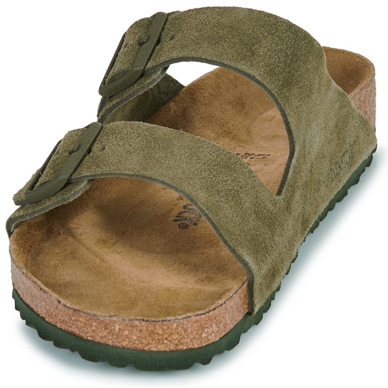 BIRKENSTOCK Arizona Suede / Timo / Regular Kaki Ciabatta Uomo - 3