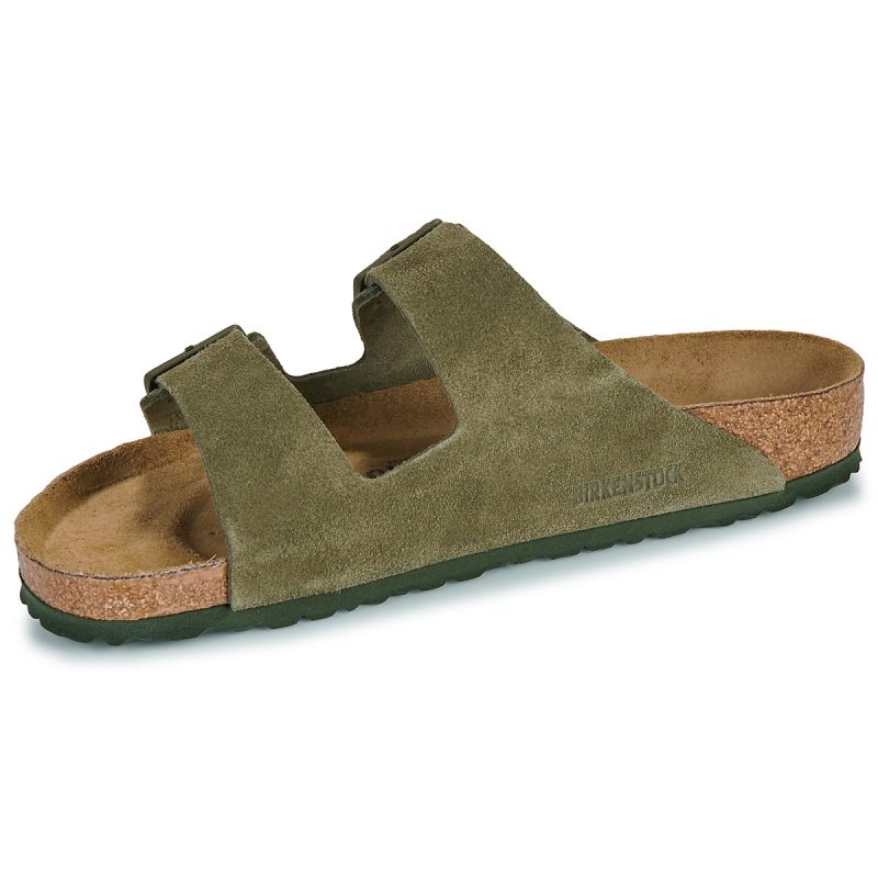 BIRKENSTOCK Arizona Suede / Timo / Regular Kaki Ciabatta Uomo - 4