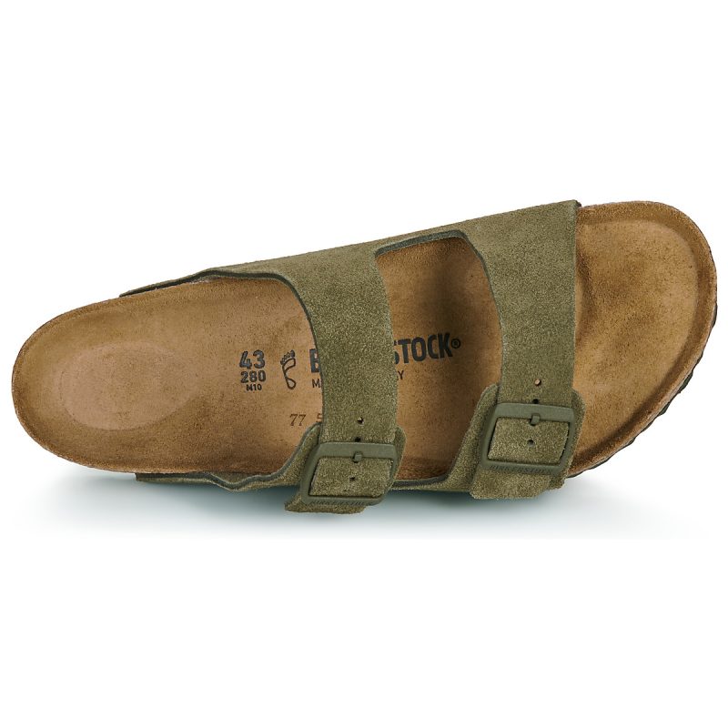 BIRKENSTOCK Arizona Suede / Timo / Regular Kaki Ciabatta Uomo - 6