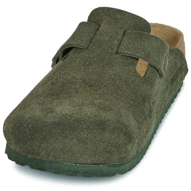 BIRKENSTOCK Boston Suede / Timo / Regular Kaki Zoccoli Uomo - 3