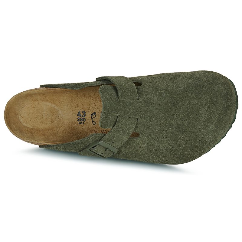 BIRKENSTOCK Boston Suede / Timo / Regular Kaki Zoccoli Uomo - 6
