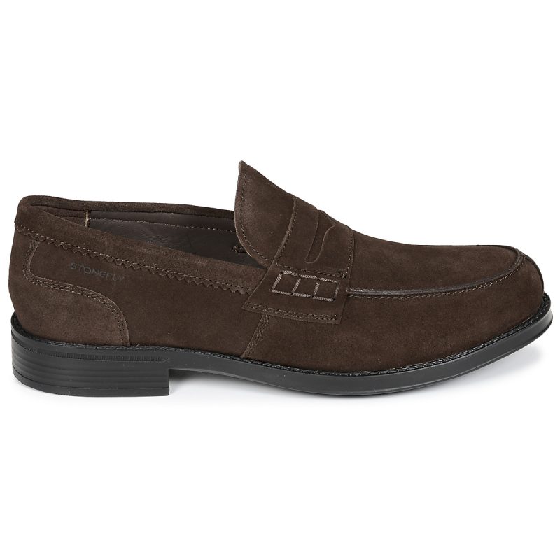 Stonefly BLISS 1 VELOURS Braune Herren-Loafer - Gr&ouml;&szlig;e 2