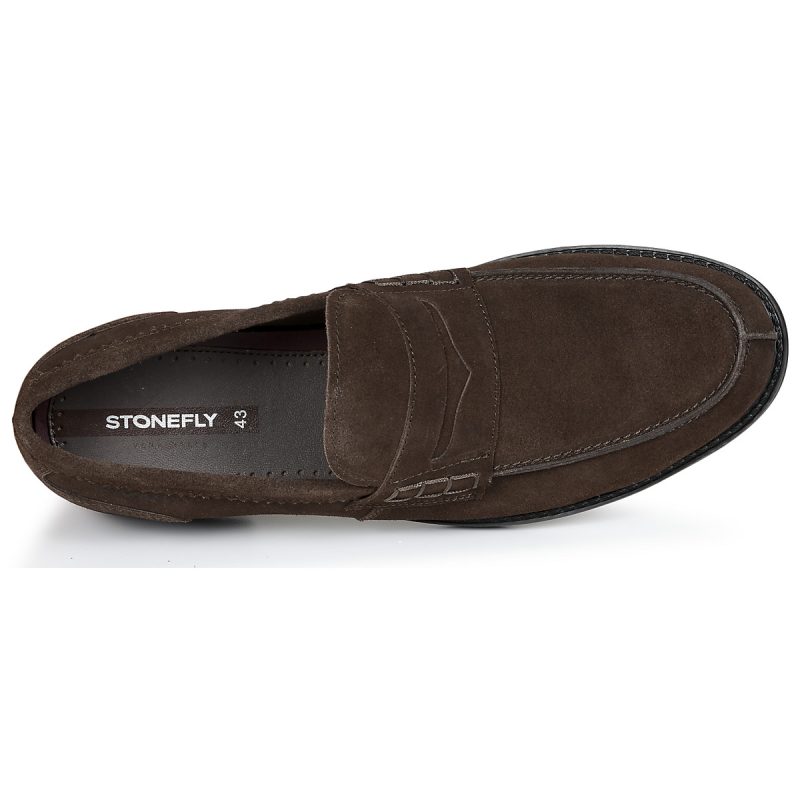 Stonefly BLISS 1 VELOURS Braune Herren-Loafer - Gr&ouml;&szlig;e 6
