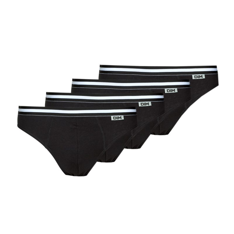 DIM ECODIM X4 Schwarze Herren-Slips - Gr&ouml;&szlig;e 1