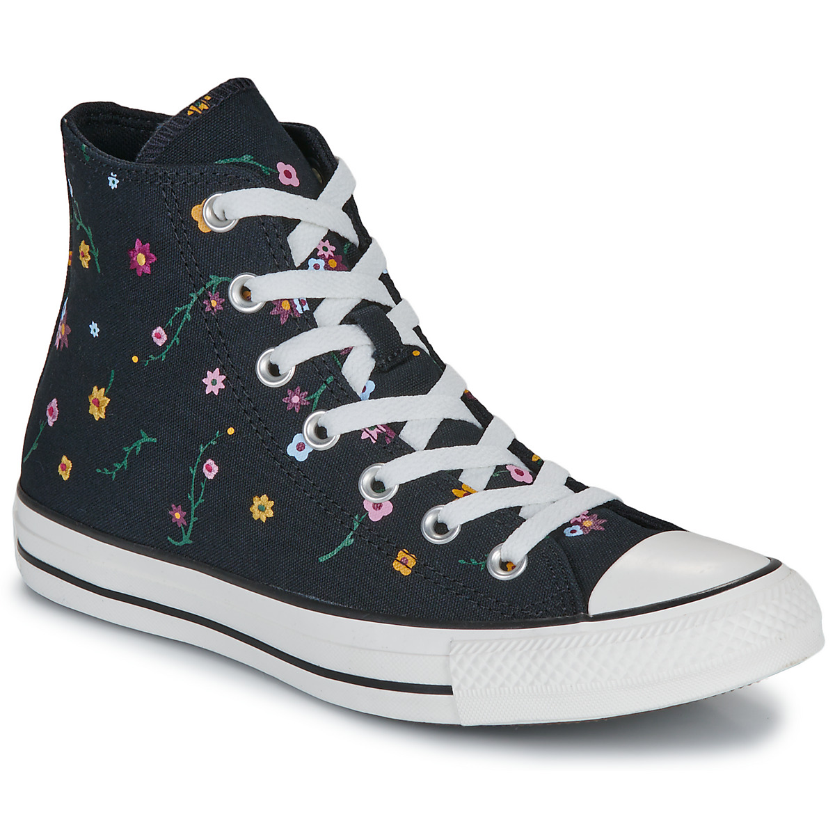 Sneakers alte    CHUCK TAYLOR ALL STAR FLORAL  Nero