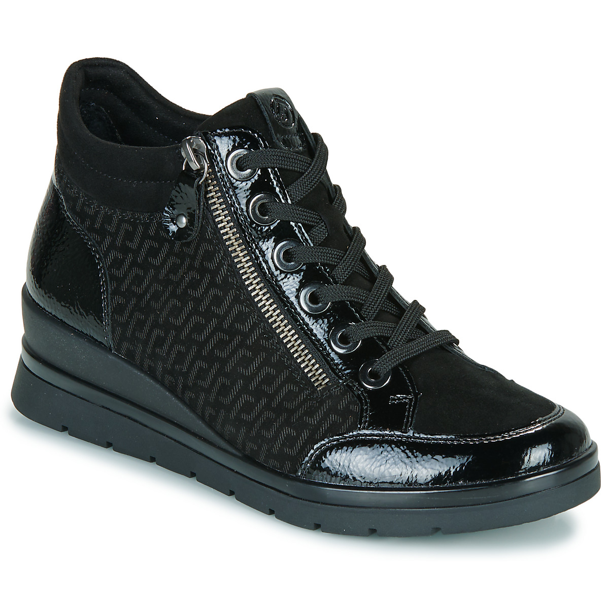 Sneakers alte    R0773-06  Nero