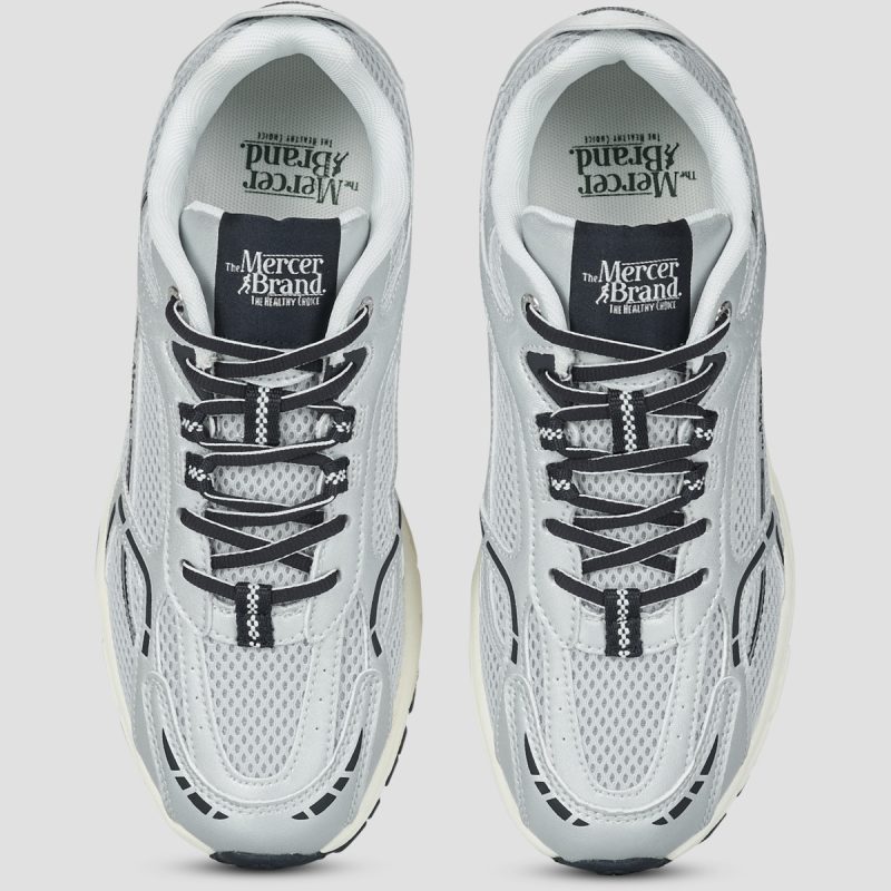 The Mercer Brand The Re-Run Speed Argento Sneakers Uomo - 5