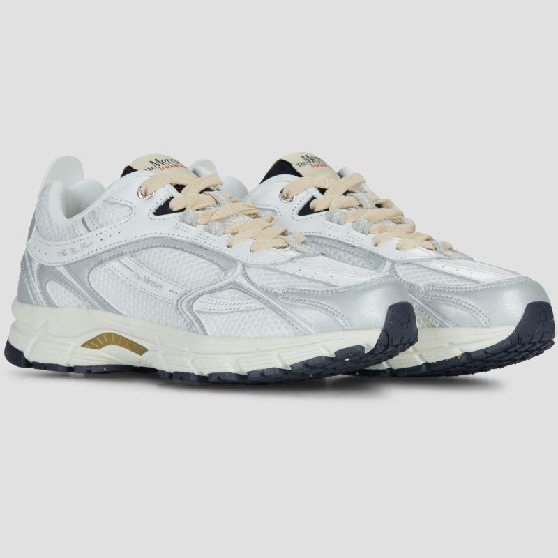 The Mercer Brand The Re-Run Track Field Bianco Sneakers Uomo - 2