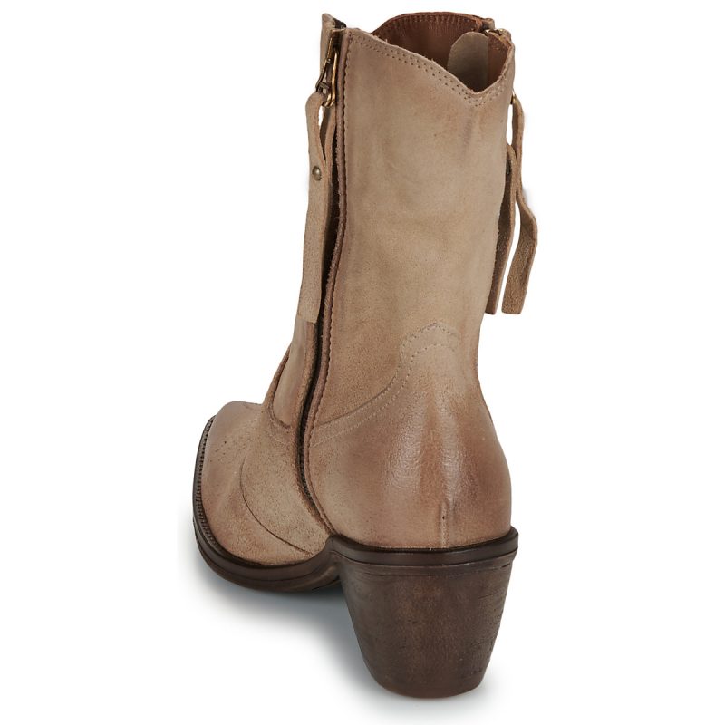 Airstep / A.S.98  COUNTRY ZIP  Beige -  Stivaletti Donna - 5