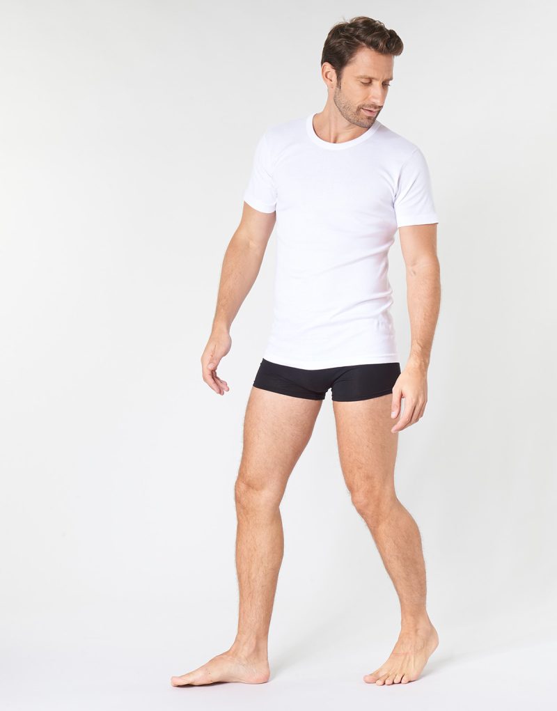 T-shirt Athena T SHIRT COL ROND Bianco T-shirt maniche corte Uomo - 3