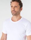 T-shirt Athena T SHIRT COL ROND Bianco T-shirt maniche corte Uomo - 5