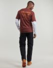 T-shirt Dickies BURNS TEE SS ANDORRA Bordeaux T-shirt maniche corte Uomo - 4