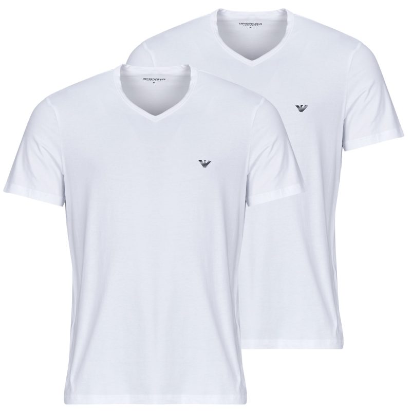 T-shirt uomo Emporio Armani  2-PACK CREW NECK T-SHIRT AF14132  Bianco Emporio Armani 8059659333443