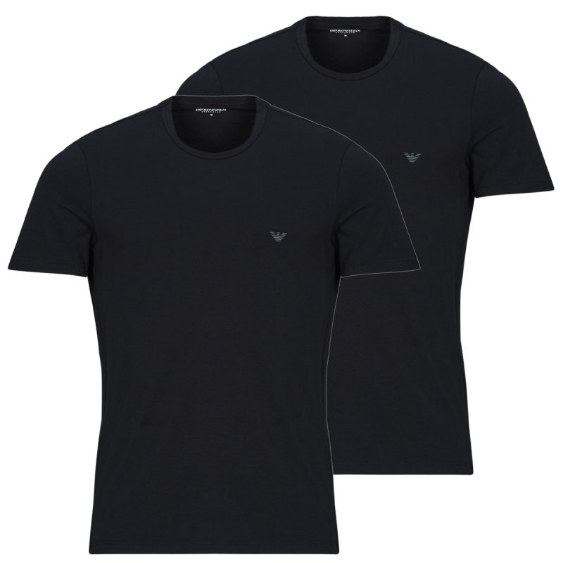 T-shirt uomo Emporio Armani  2-PACK CREW NECK T-SHIRT AF14132  Nero Emporio Armani 8059659342445