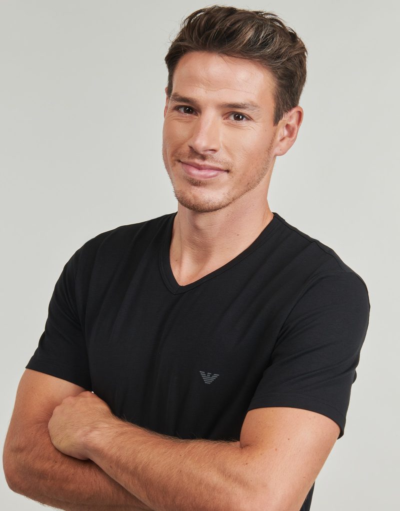 Camiseta Emporio Armani 2-PACK CREU NECK T-SHIRT AF14132 Negro Camiseta manga corta Hombre - 5