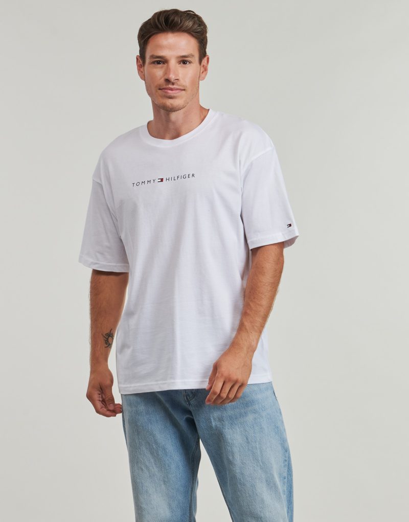 T-shirt Tommy Hilfiger SS TEE CONT. LOGO Bianco T-shirt maniche corte Uomo - 2