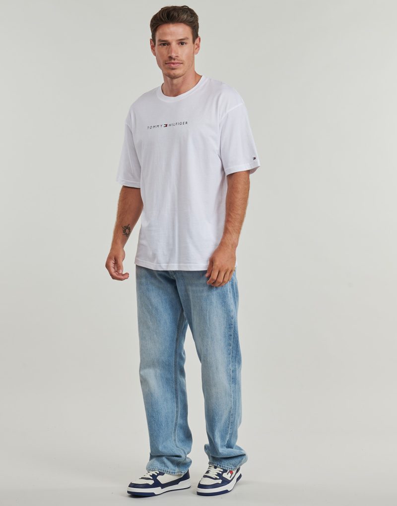 T-shirt Tommy Hilfiger SS TEE CONT. LOGO Bianco T-shirt maniche corte Uomo - 3