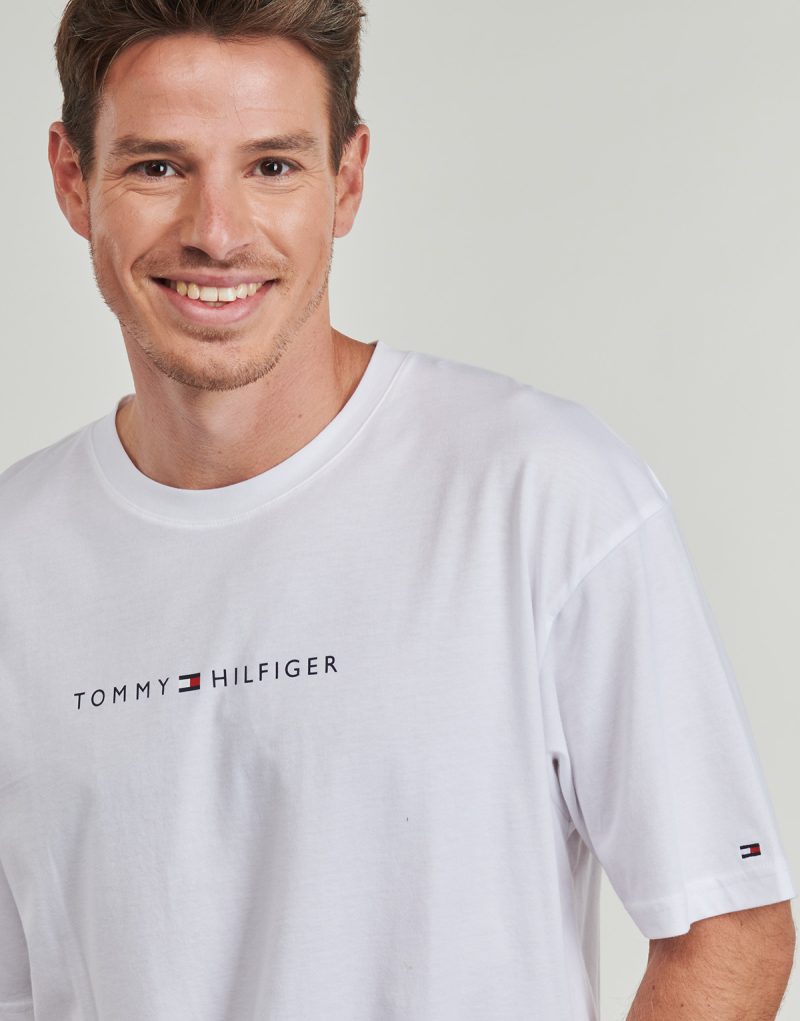 T-shirt Tommy Hilfiger SS TEE CONT. LOGO Bianco T-shirt maniche corte Uomo - 5