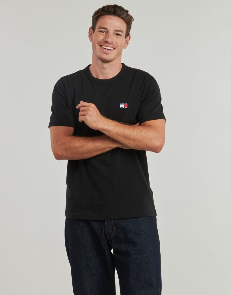 T-shirt  Tommy Jeans  TJM REG BADGE TEE EXT  Nero -  T-shirt maniche corte Uomo - 2