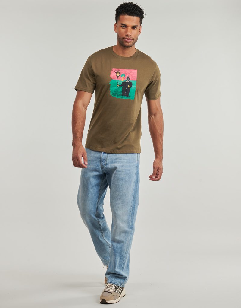 T-shirt Volcom ISSAM BSC SST Marrone T-shirt maniche corte Uomo - 3