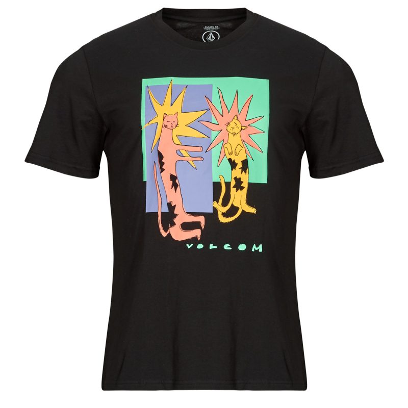 T-shirt Volcom LONGO CATS BSC SST Nero T-shirt maniche corte Uomo - 1