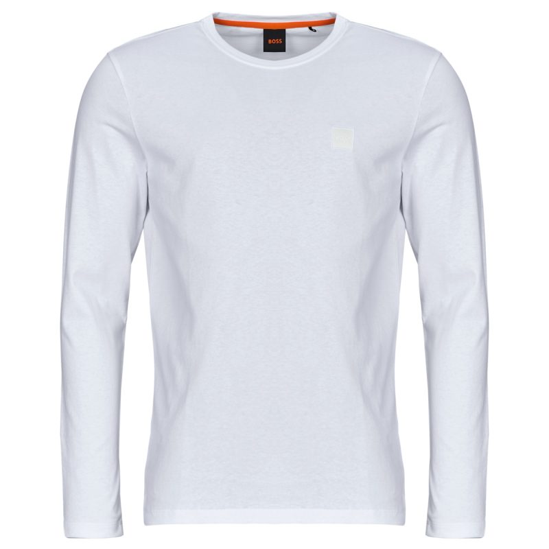 T-shirts a maniche lunghe uomo BOSS  Tacks  Bianco BOSS 4063541998836