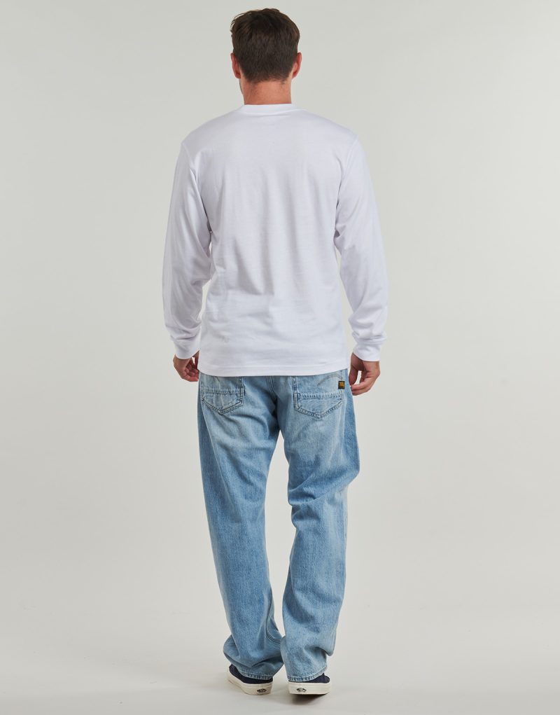 Vans VANS CLASSIC LS TEE Wei&szlig;es Langarm-T-Shirt Herren Langarm-T-Shirt - 4
