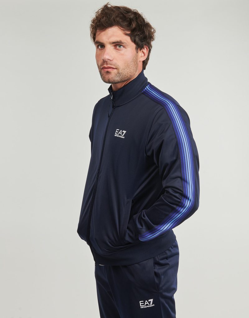 Tuta Emporio Armani EA7 TRAIN 7 LINES M T-SUIT T-TOP FZ CH PL - TRAIN 7 LINES M T-SUIT T Blu Tuta Uomo - 5