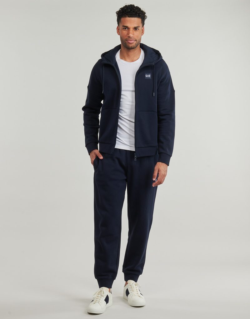 Tuta Emporio Armani EA7 TRAIN VISIBILITY M T-SUIT HOODIE FZ CH BR - TRAIN VISIBILITY M T Blu Tuta Uomo - 2
