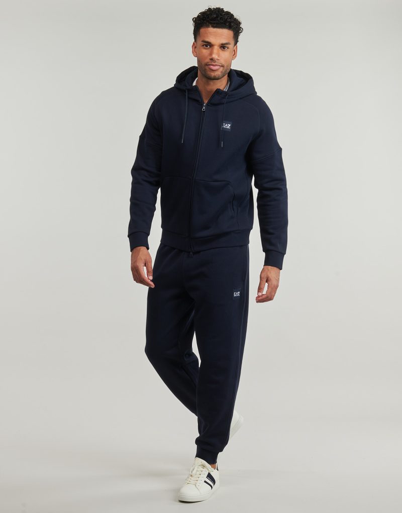 Tuta Emporio Armani EA7 TRAIN VISIBILITY M T-SUIT HOODIE FZ CH BR - TRAIN VISIBILITY M T Blu Tuta Uomo - 3