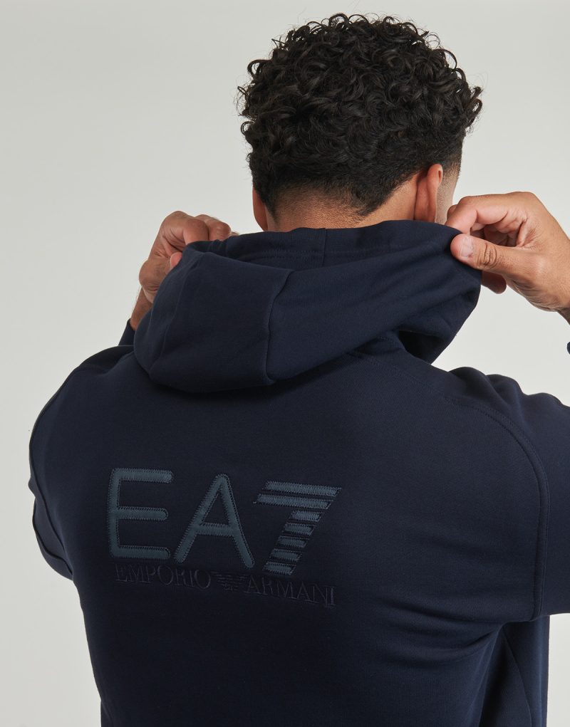 Tuta Emporio Armani EA7 TRAIN VISIBILITY M T-SUIT HOODIE FZ CH BR - TRAIN VISIBILITY M T Blu Tuta Uomo - 5