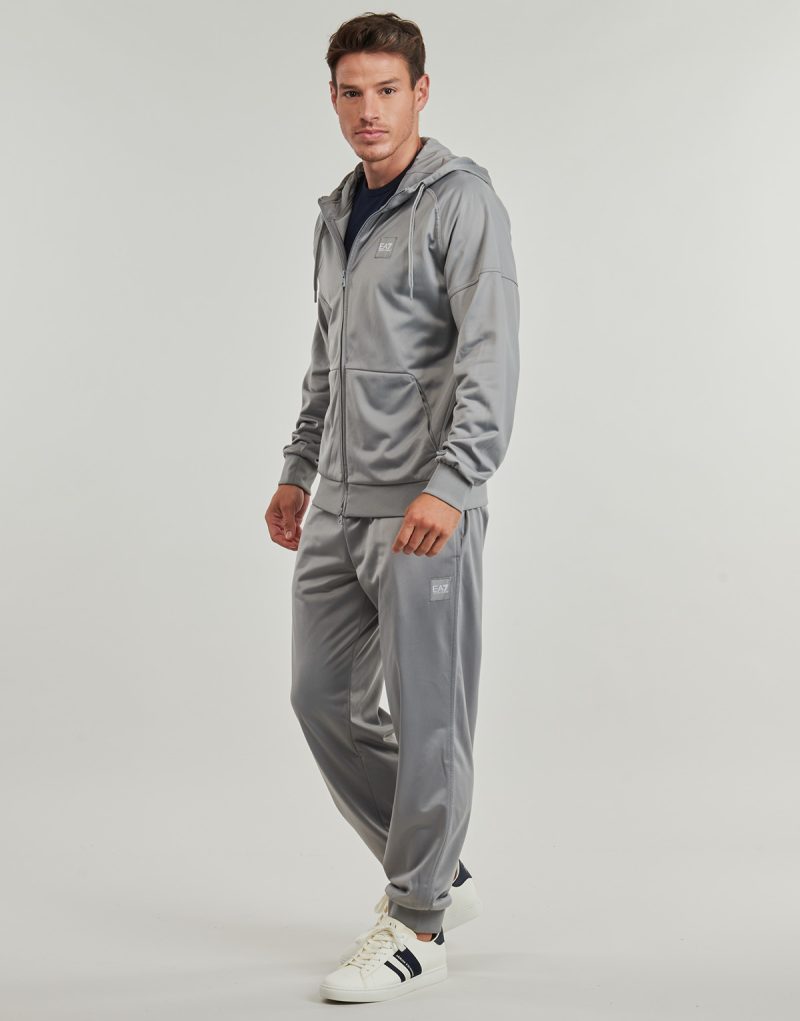Tuta  Emporio Armani EA7  TRAIN VISIBILITY M T-SUIT HOODIE FZ CH PL - TRAIN VISIBILITY M T  Grigio -  Tuta Uomo - 3