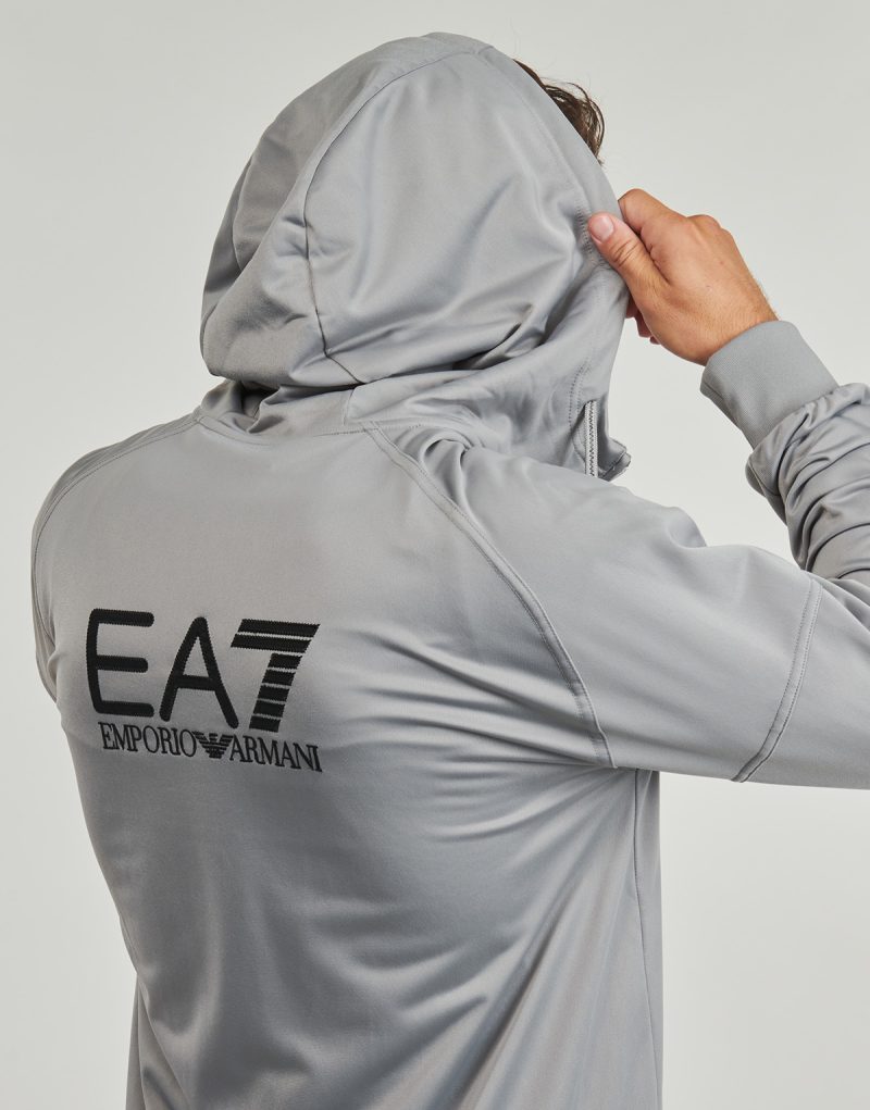 Tuta  Emporio Armani EA7  TRAIN VISIBILITY M T-SUIT HOODIE FZ CH PL - TRAIN VISIBILITY M T  Grigio -  Tuta Uomo - 5
