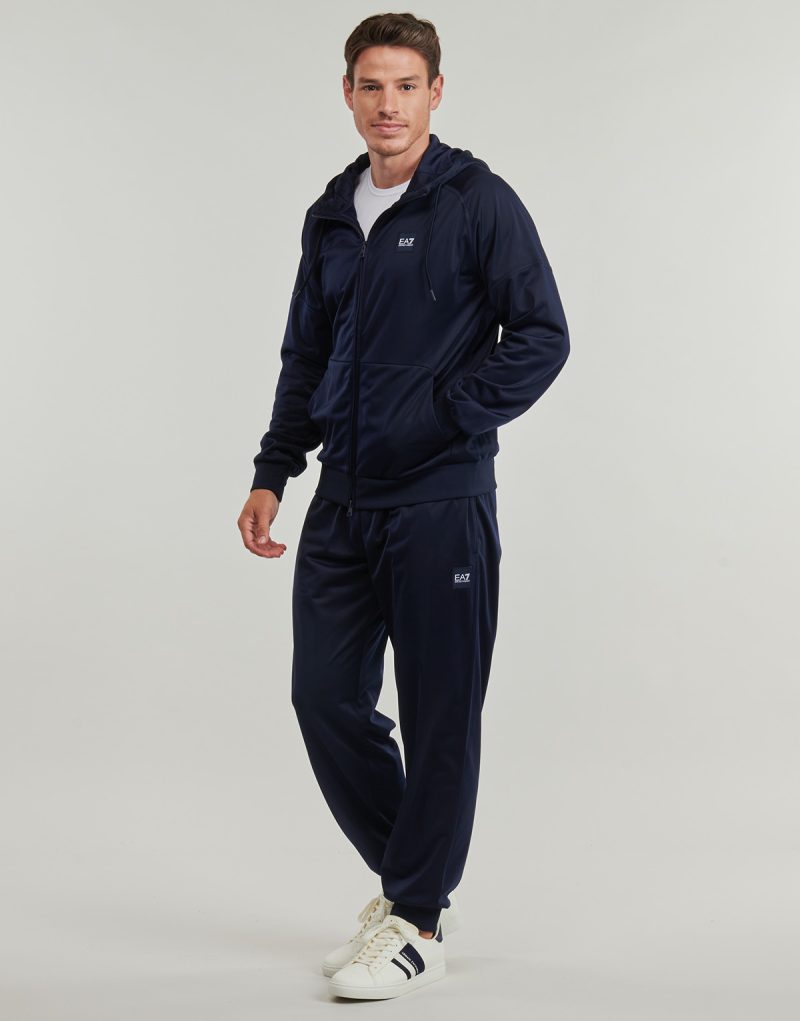 Tuta  Emporio Armani EA7  TRAIN VISIBILITY M T-SUIT HOODIE FZ CH PL - TRAIN VISIBILITY M T  Blu -  Tuta Uomo - 3