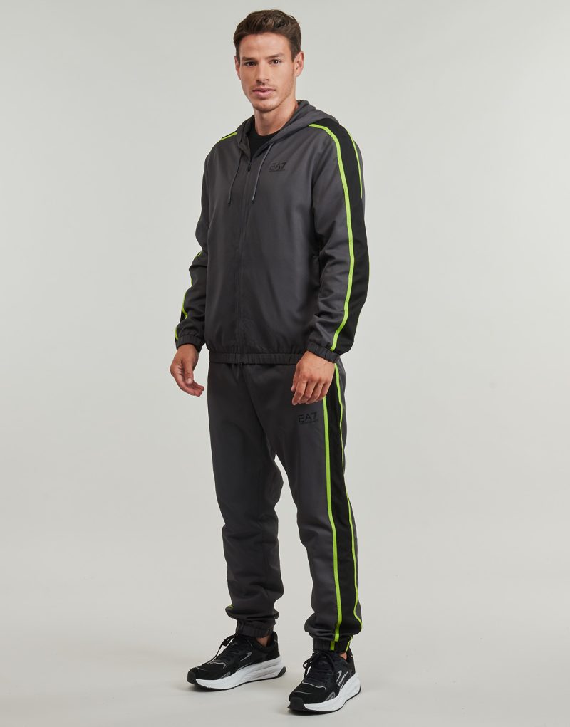 Tuta Emporio Armani EA7 VENTUS7 TRACKSUIT Grigio Tuta Uomo - 3