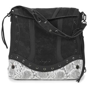 Zaini donna Desigual  BACKPACK SNAKE PATCH JERSEY 2.0 MINI  Nero Desigual 8445110716373