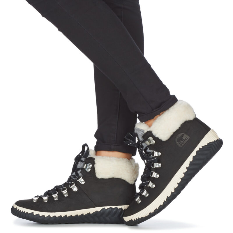 Sorel OUT N ABOUT PLUS CONQUEST Black Women's Ankle Boots - 8