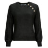 Maglione  Only  ONLEMMA LS BUTTON ONECK KNT  Nero -  Maglioni Donna
