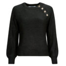 Maglione  Only  ONLEMMA LS BUTTON ONECK KNT  Nero -  Maglioni Donna - 1