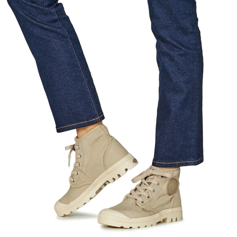 Palladium PAMPA HI Beige Sneakers alte Donna - 8