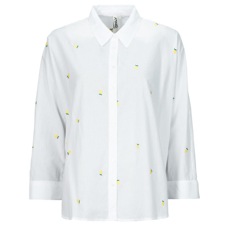 Camicia  Only  ONLNEWLINA  Bianco -  Camicie Donna - 1