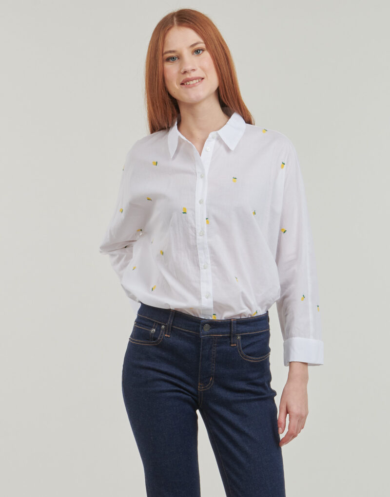 Camicia  Only  ONLNEWLINA  Bianco -  Camicie Donna - 2