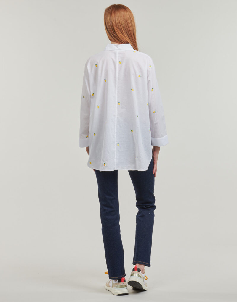 Camicia  Only  ONLNEWLINA  Bianco -  Camicie Donna - 4