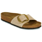 Chaussons femme BIRKENSTOCK Madrid Big Buckle Nubuck / Sandcastle / Beige classique - Pointure 1