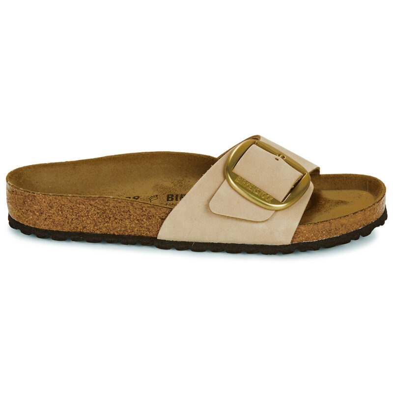 Chaussons femme BIRKENSTOCK Madrid Big Buckle Nubuck / Sandcastle / Beige classique - Pointure 2
