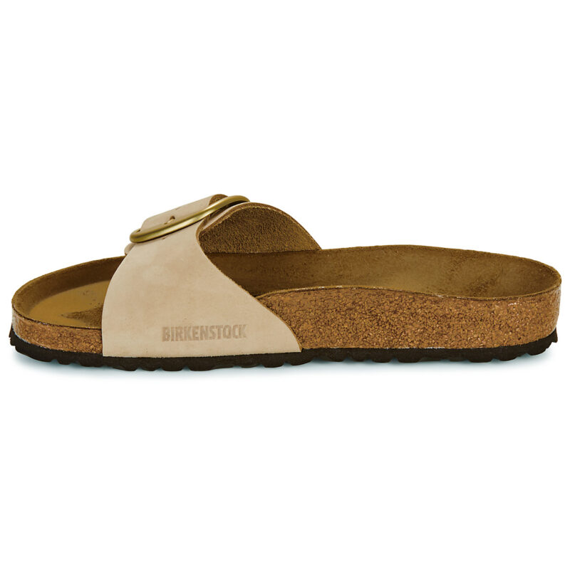 Chaussons femme BIRKENSTOCK Madrid Big Buckle Nubuck / Sandcastle / Beige classique - Pointure 4