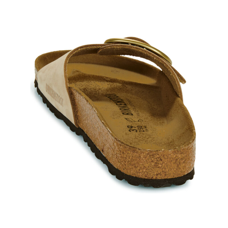 Chaussons femme BIRKENSTOCK Madrid Big Buckle Nubuck / Sandcastle / Beige classique - Pointure 5